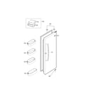 Kenmore Elite 79551074010 refrigerator door parts diagram