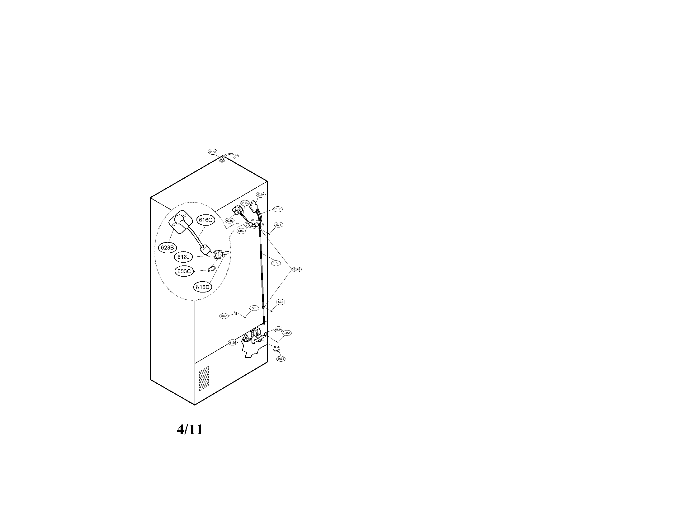 Valve and water tube parts