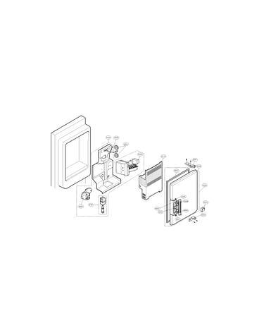 Ice maker and ice bin parts