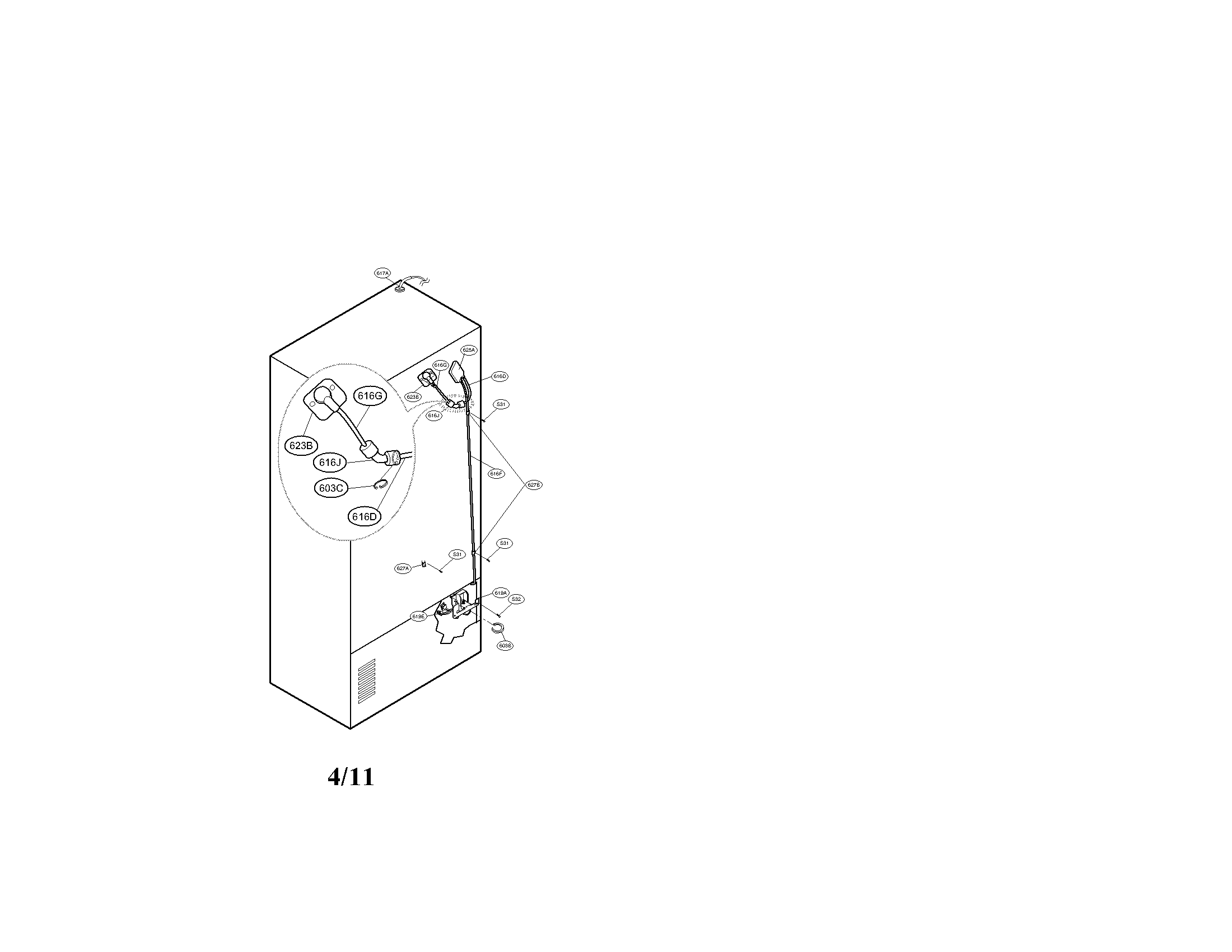 Valve and water tube parts