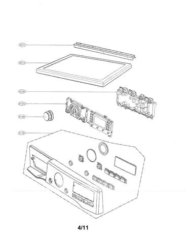 Control panel and plate assembly parts