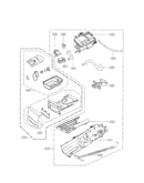 Panel drawer assembly and guide assembly parts