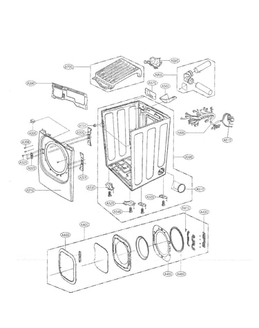 Cabinet and door assembly parts