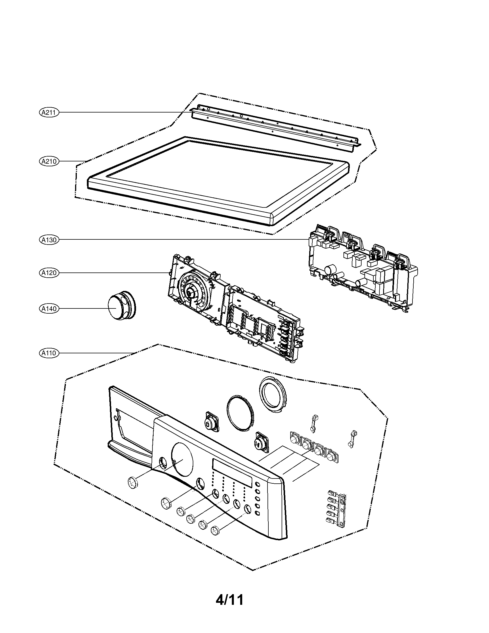 Control panel and palte assembly