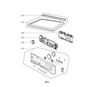 LG DLGX3361R control panel and palte assembly diagram
