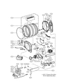 Drum and motor assembly parts