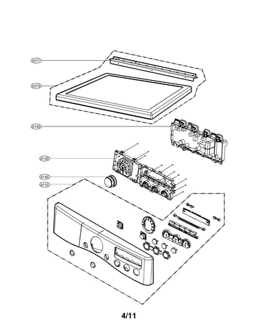 Control panel and palte assembly