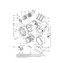 LG WM2350HRC drum and tub assembly parts diagram