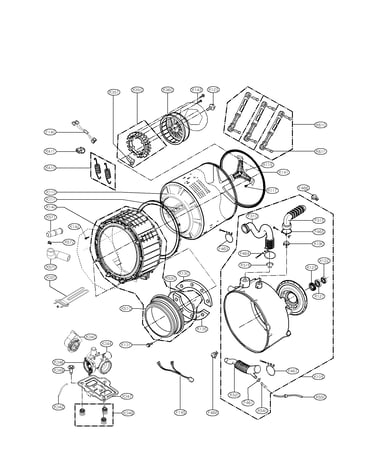 Drum and tub assembly parts