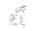 LG WM3150HVC dispenser assembly parts diagram