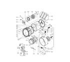 LG WM3150HWC drum and tub assembly parts diagram