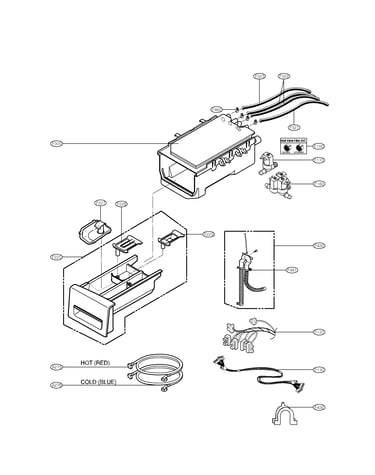 Dispenser assembly parts