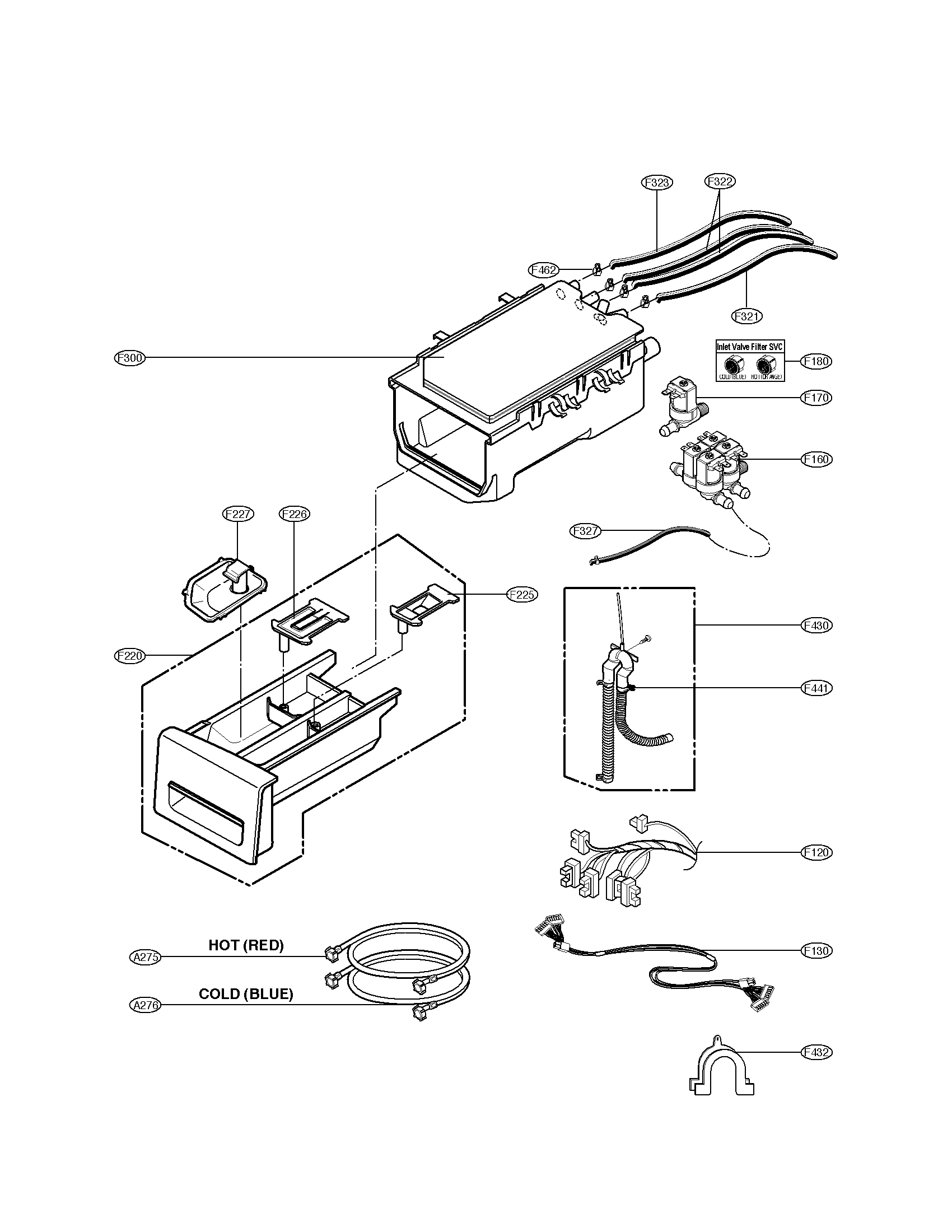 DISPENSER ASSEMBLY PARTS