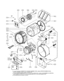 Drum and tub assembly parts