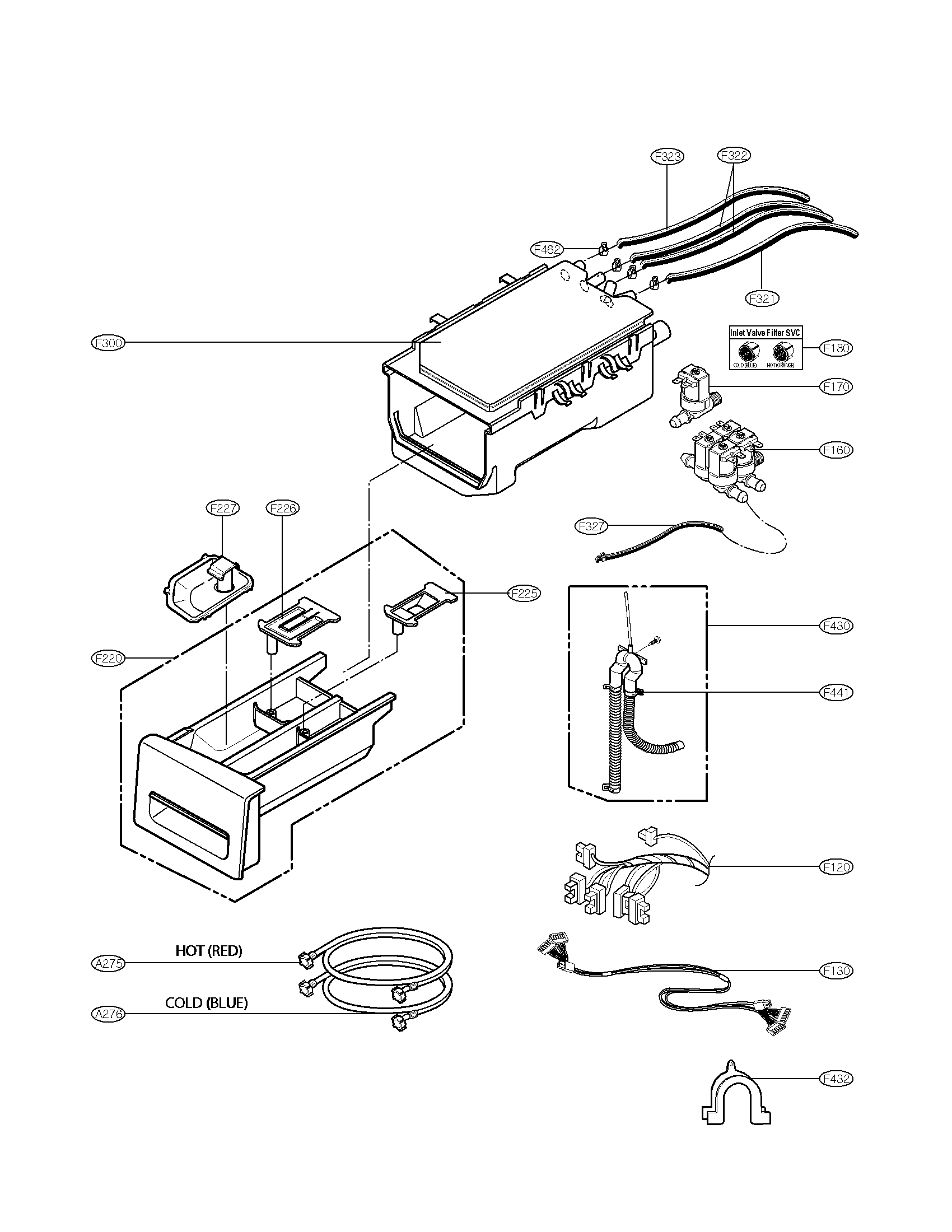 DISPENSER ASSEMBLY PARTS