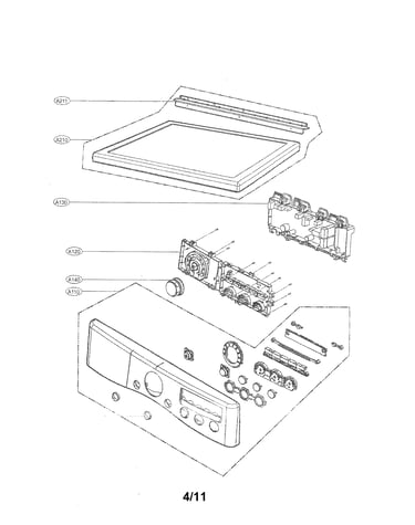 Control panel and plate assembly parts