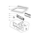 LG DLEX3360V control panel and plate assembly parts diagram