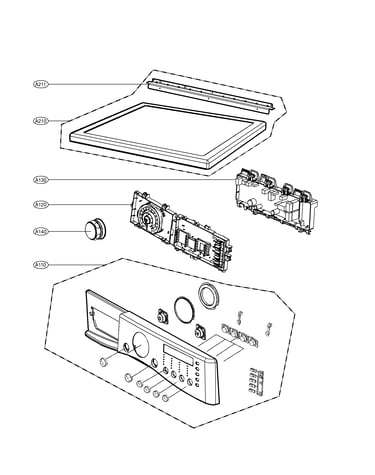 Control panel and plate assembly parts