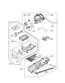 Panel drawer assembly and guide assembly parts