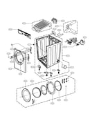 Cabinet and door assembly parts