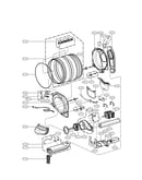 Drum and motor assembly parts