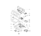 LG WT5101HW/00 exploded view of top cover assembly diagram