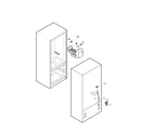 Kenmore 79579009901 water and ice maker parts diagram