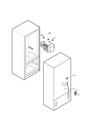 Water and ice maker parts