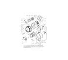 Kenmore 79640272900 drum and tub assembly parts diagram