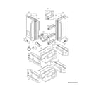 Kenmore Elite 79578773801 door parts diagram