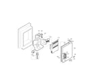 Kenmore Elite 79578739805 ice maker and ice bank parts diagram