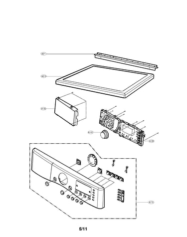 Control panel and plate assembly parts