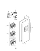 Freezer door parts