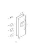 Freezer door parts