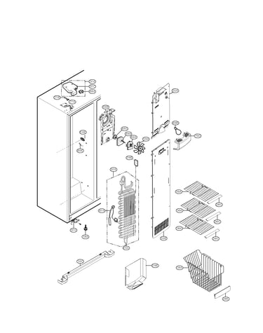 Freezer compartment parts