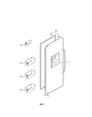 Freezer door parts