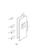 Freezer door parts