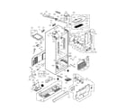 Kenmore Elite 79571052012 case parts diagram