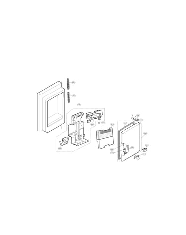 Icemaker and ice bin parts
