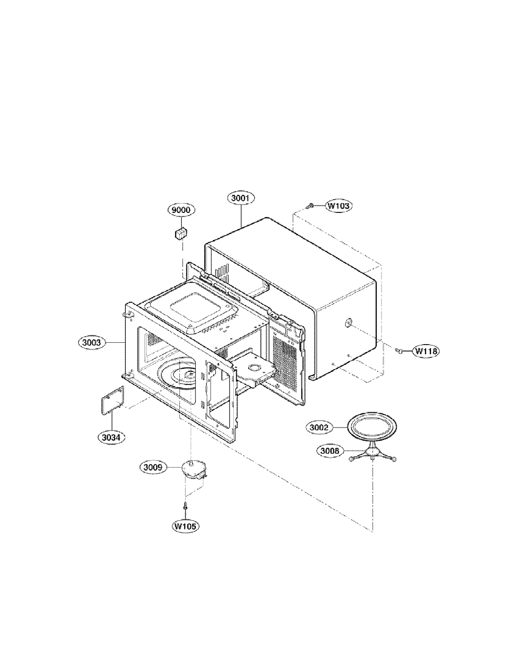 Oven cavity parts