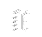 Kenmore 79558814901 refrigerator door parts diagram