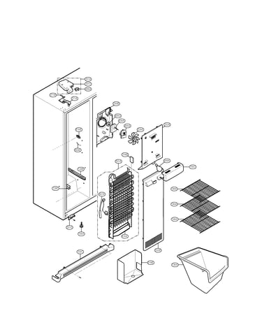 Freezer compartment parts