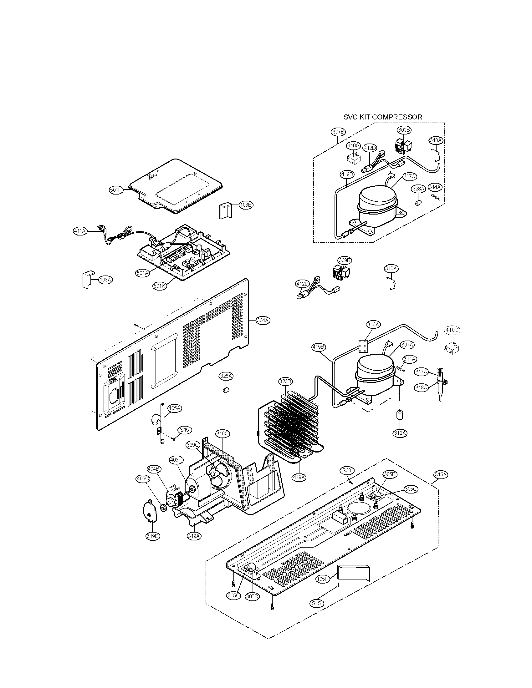 Mechanical compartment parts