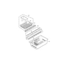 Kenmore Elite 79571073011 freezer parts diagram