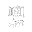 Kenmore Elite 79571043012 door parts diagram