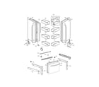 Kenmore Elite 79571049012 door parts diagram