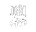 Kenmore Elite 79571043011 door parts diagram