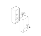 Kenmore 79576203901 water and icemaker parts diagram