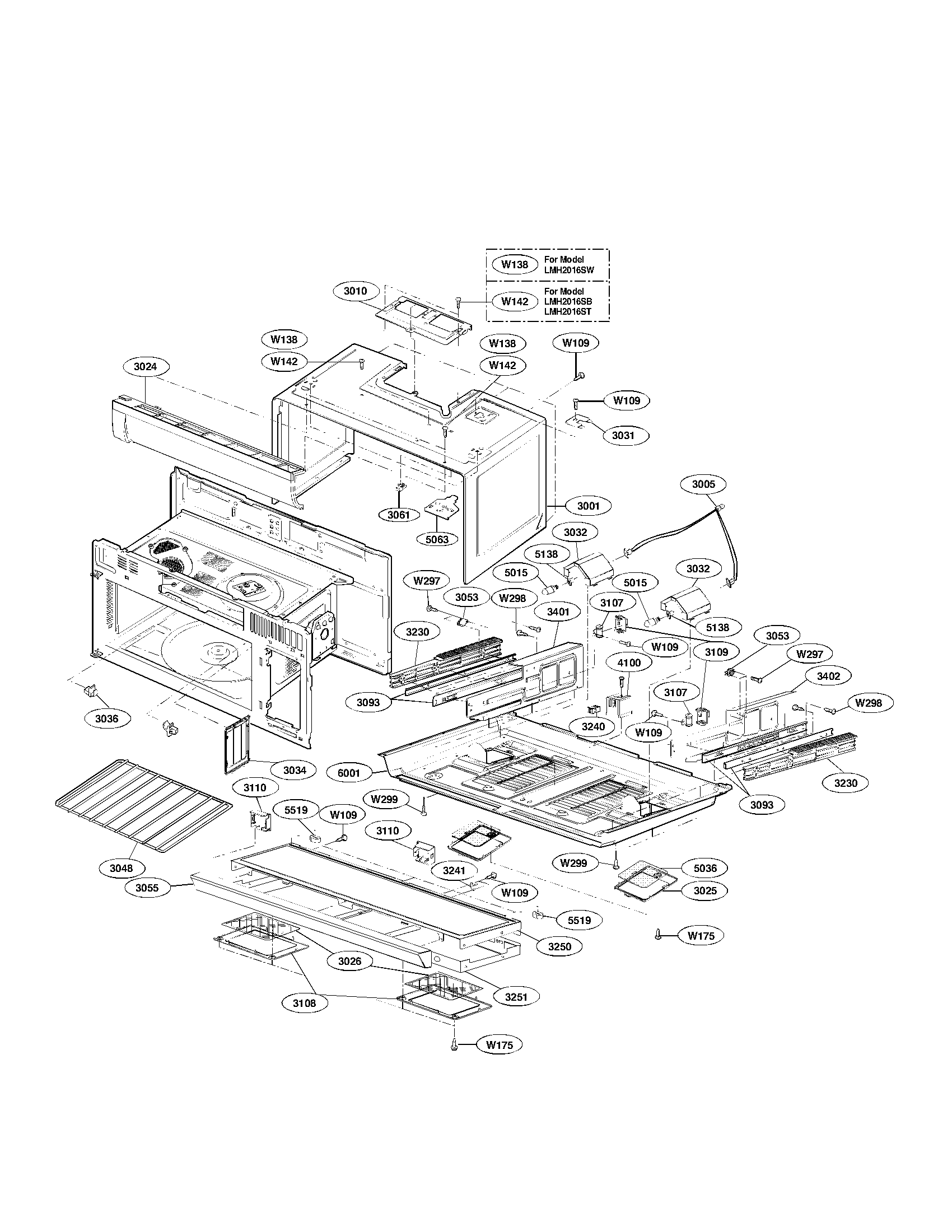 OVEN CAVITY PARTS