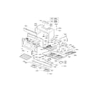 LG LMH2016SW/00 oven cavity parts diagram